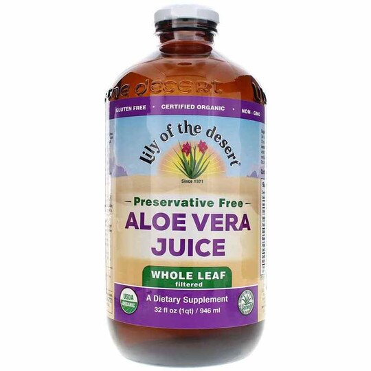 Aloe Vera Juice Whole Leaf Preservative Free, LOD